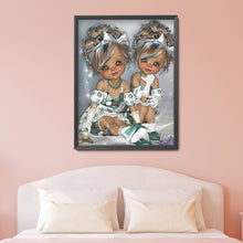 Load image into Gallery viewer, Unique Girl 30*40cm(canvas) full round drill diamond painting