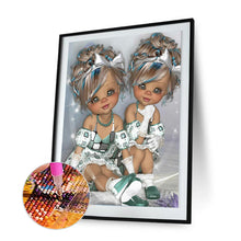 Load image into Gallery viewer, Unique Girl 30*40cm(canvas) full round drill diamond painting