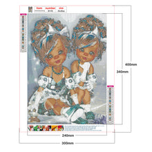 Load image into Gallery viewer, Unique Girl 30*40cm(canvas) full round drill diamond painting