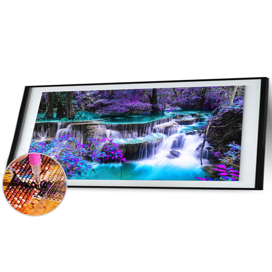 Diamond Painting - Full Square - Mountain Fall (90*40cm)