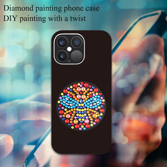 For iPhone 12 12 Pro Case Diamond Painting Rhinestone Back Cover