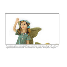 Load image into Gallery viewer, Mini Fairy Figurines Elf Set Resin Miniatures Garden Landscape Decoration