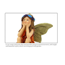 Load image into Gallery viewer, Mini Fairy Figurines Elf Set Resin Miniatures Garden Landscape Decoration