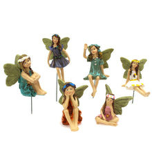 Load image into Gallery viewer, Mini Fairy Figurines Elf Set Resin Miniatures Garden Landscape Decoration