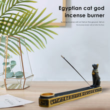 Load image into Gallery viewer, Egyptian Mythology Bastet Cat Resin Craft Incense Burner Holder Censer Base