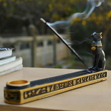 Load image into Gallery viewer, Egyptian Mythology Bastet Cat Resin Craft Incense Burner Holder Censer Base