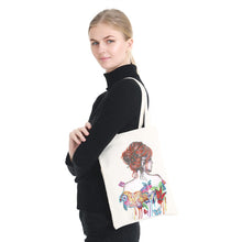 Load image into Gallery viewer, Diy Diamond Painting Handbag Reusable Shoulder Shopping Tote (Bb005 Woman)