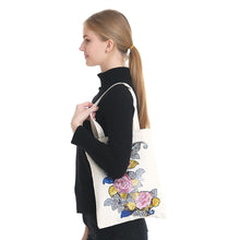 Load image into Gallery viewer, Diy Diamond Painting Handbag Reusable Shoulder Shopping Tote (Bb007 Flower)