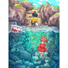 Load image into Gallery viewer, Cartoon Kids 30*40cm(canvas) full round drill diamond painting