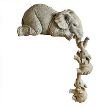 Load image into Gallery viewer, 3-piece Elephant Mothers Hanging 2-Babies Figurine Resin Craft Ornaments