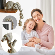 Load image into Gallery viewer, 3-piece Elephant Mothers Hanging 2-Babies Figurine Resin Craft Ornaments