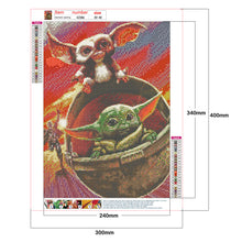 Load image into Gallery viewer, Diamond Painting - Full Round - Coon Yoda (30*40cm)