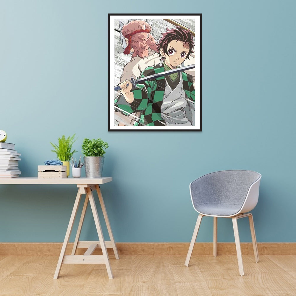 Cartoon Figure 30*40CM(Canvas) Full Round Drill Diamond Painting