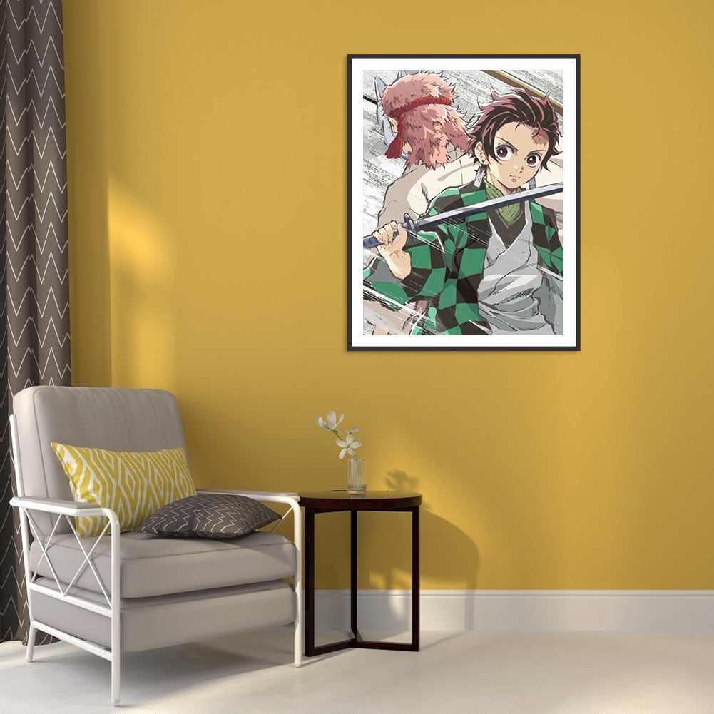 Cartoon Figure 30*40CM(Canvas) Full Round Drill Diamond Painting