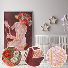 Load image into Gallery viewer, Diamond Painting - Partial Special Shaped - hat lady (30*40cm)