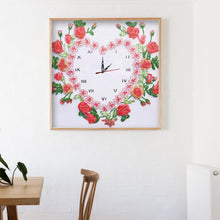 Load image into Gallery viewer, Diamond Painting Clock - Partial Round - Gothic Weird Woman (35X35cm)