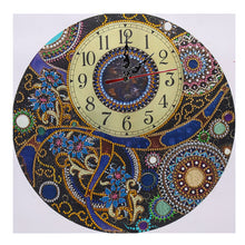 Load image into Gallery viewer, DIY Part Special Shaped Rhinestone Clock 5D Painting Kit Mandala