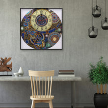 Load image into Gallery viewer, DIY Part Special Shaped Rhinestone Clock 5D Painting Kit Mandala