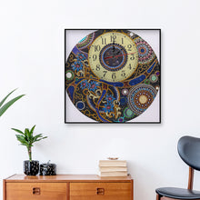Load image into Gallery viewer, DIY Part Special Shaped Rhinestone Clock 5D Painting Kit Mandala