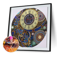 Load image into Gallery viewer, DIY Part Special Shaped Rhinestone Clock 5D Painting Kit Mandala