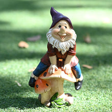 Load image into Gallery viewer, Gnome Dwarf Garden Statue Gift Outdoor Decoration Courtyard Accessories