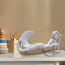 Load image into Gallery viewer, Resin Mermaid Figurine Statue Room Garden Office Master Gift Yard Decor