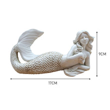 Load image into Gallery viewer, Resin Mermaid Figurine Statue Room Garden Office Master Gift Yard Decor