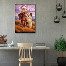 Load image into Gallery viewer, Diamond Painting - Full Round - Indians (30*40CM)