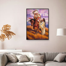 Load image into Gallery viewer, Diamond Painting - Full Round - Indians (30*40CM)
