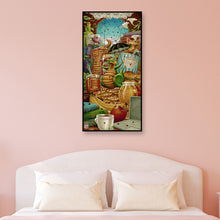 Load image into Gallery viewer, Diamond Painting - Full Round - Book dinosaur (40*80CM)