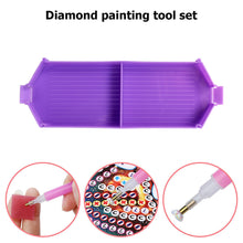 Load image into Gallery viewer, Diamond Painting Bead Sorting Tray Stackable Rhinestone Plate (1pc Purple)