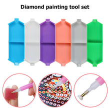 Load image into Gallery viewer, Stackable Diamond Painting Rhinestone Bead Sorting Tray (6pcs Mixed Colors)