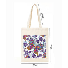 Load image into Gallery viewer, DIY Butterfly Diamond Painting Shopping Tote Bag Mosaic Kit Drawing (BB016)