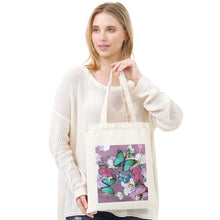 Load image into Gallery viewer, DIY Butterfly Diamond Painting Shopping Tote Bag Mosaic Kit Drawing (BB025)