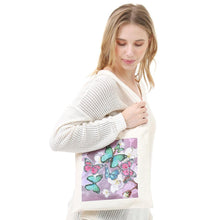 Load image into Gallery viewer, DIY Butterfly Diamond Painting Shopping Tote Bag Mosaic Kit Drawing (BB025)