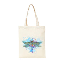 Load image into Gallery viewer, DIY Dragonfly Diamond Painting Shopping Tote Bag Mosaic Kit Drawing (BB026)