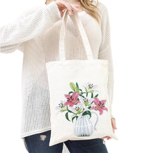 Load image into Gallery viewer, DIY Vase Diamond Painting Shopping Tote Bags Mosaic Kit Art Drawing (BB029)