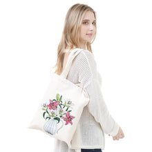Load image into Gallery viewer, DIY Vase Diamond Painting Shopping Tote Bags Mosaic Kit Art Drawing (BB029)