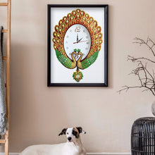 Load image into Gallery viewer, DIY Part Special Shaped Diamond Clock Mosaic Painting Kit (Peafowl 2 DZ621)