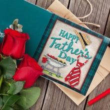 Load image into Gallery viewer, Special Shaped Diamond Greeting Card Partial Drill Holiday DIY Postcards