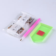 Load image into Gallery viewer, Special Shaped Diamond Greeting Card Partial Drill Holiday DIY Postcards