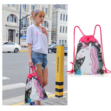 Load image into Gallery viewer, Diamond Painting DIY Special Shaped Drill Horn Horse Backpack Kit (WXC071)