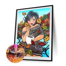 Load image into Gallery viewer, Diamond Painting - Full Round - Happiness Fat Woman (30*40cm)