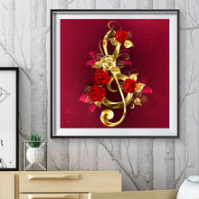 Load image into Gallery viewer, Diamond Painting - Full Round - Goldplated Rose Flower (30*30cm)