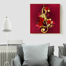 Load image into Gallery viewer, Diamond Painting - Full Round - Goldplated Rose Flower (30*30cm)