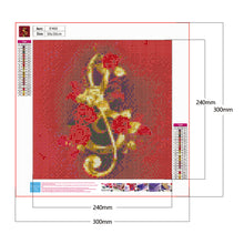 Load image into Gallery viewer, Diamond Painting - Full Round - Goldplated Rose Flower (30*30cm)