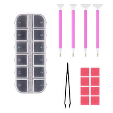 Load image into Gallery viewer, Diamond Painting Accessories Kits Roller Pen Tray Tweezer for DIY Art Craft