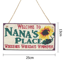 Load image into Gallery viewer, 5D DIY Letter Full Drill Hanging Diamond Painting Craft Home Decor (Flower)