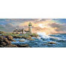 Load image into Gallery viewer, Diamond Painting - Full Square - Lighthouse House By Theart Sea (80*40cm)