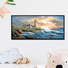 Load image into Gallery viewer, Diamond Painting - Full Square - Lighthouse House By Theart Sea (80*40cm)